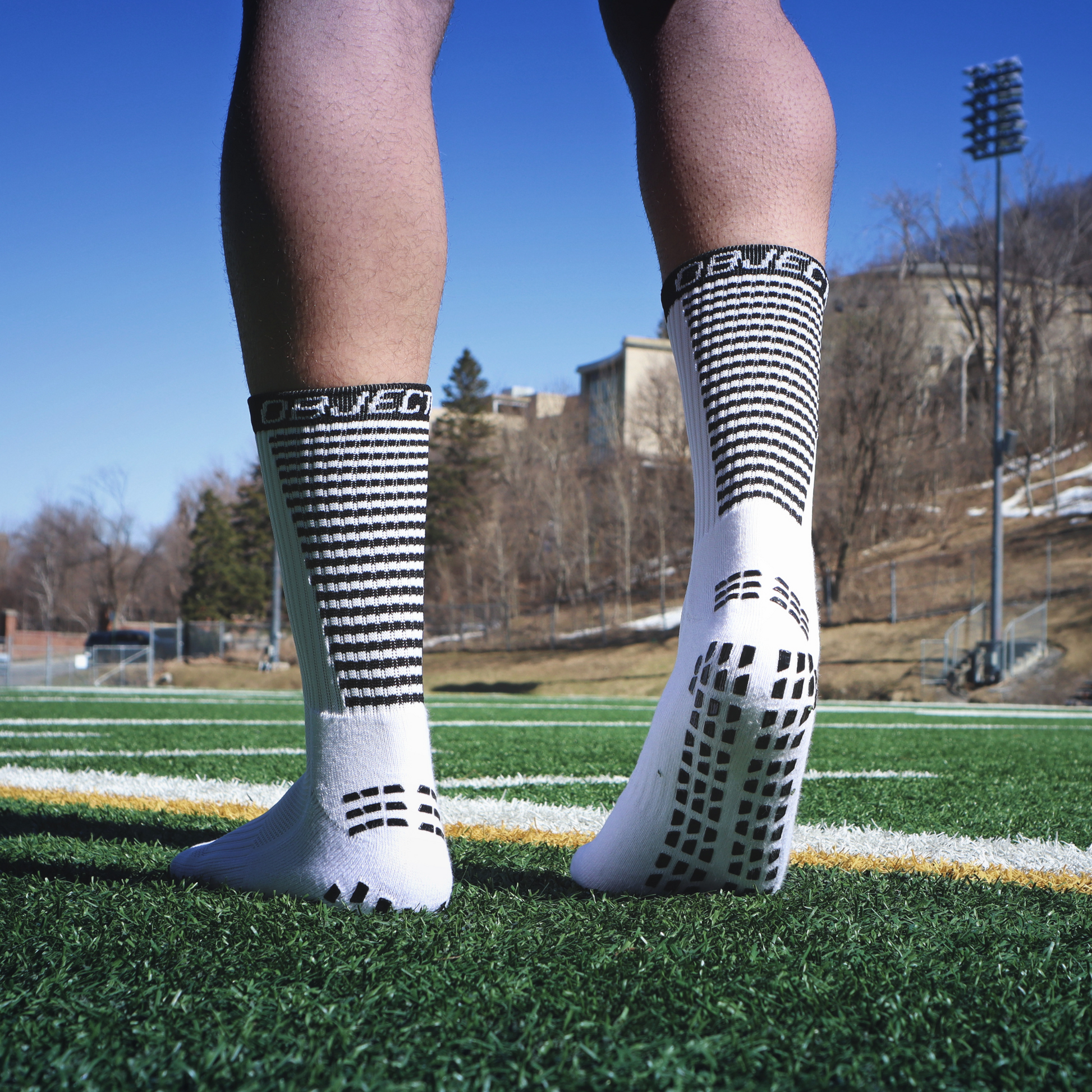 white grip socks Objectif Footballeur