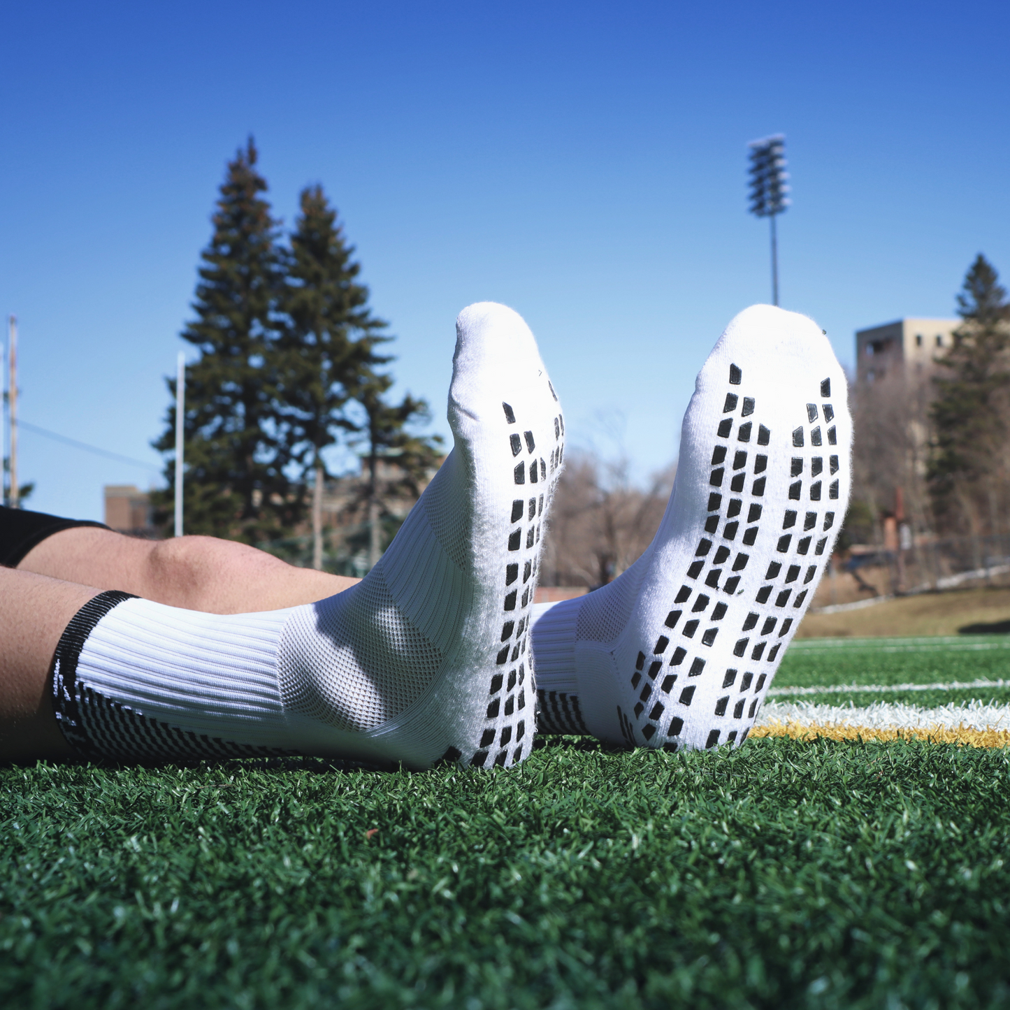 white grip socks Objectif Footballeur