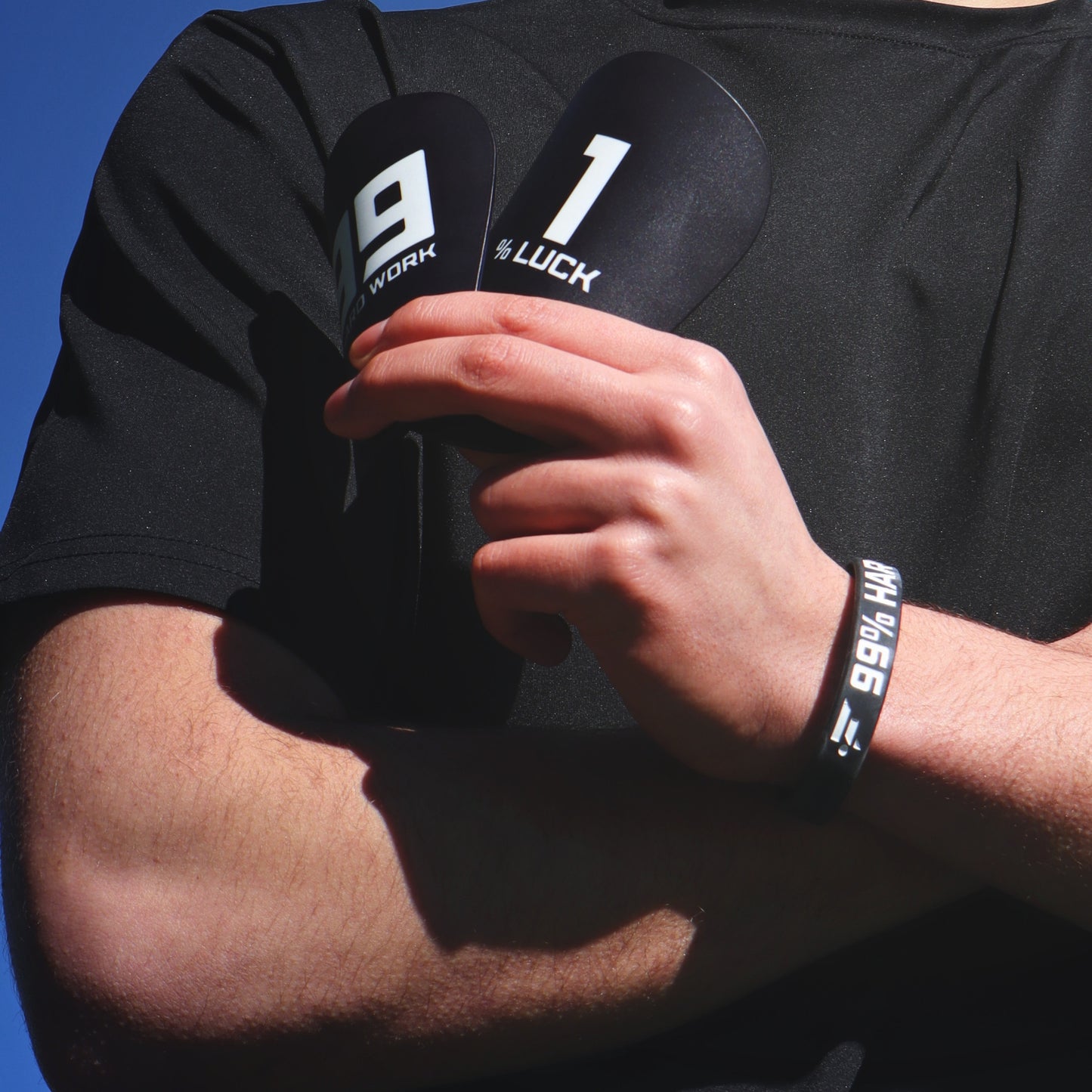 Bracelet 99% Travail, 1% Chance - Objectif Footballeur