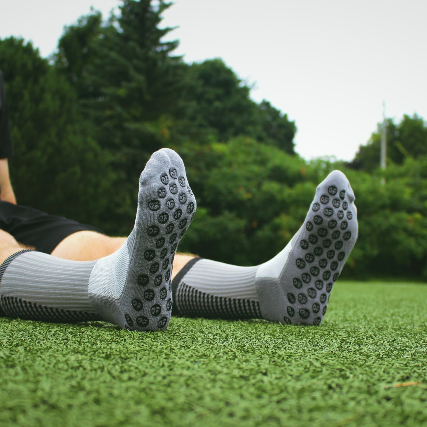 Grip socks Gray Objectif Footballeur