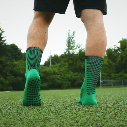 Grip Socks Vert Objectif Footballeur