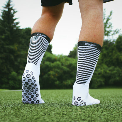 Grip Socks Blanc Objectif Footballeur