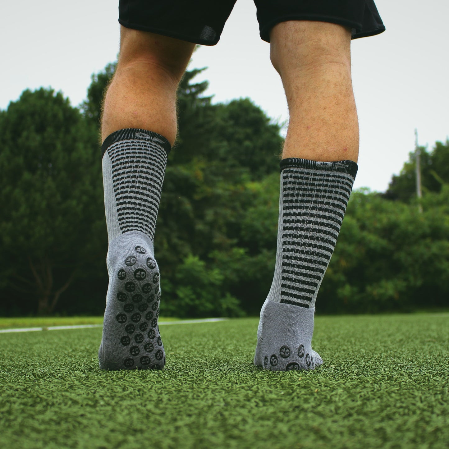 Grip socks Blue Objectif Footballeur Mid-Calf Length